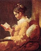 A Young Girl Reading Jean Honore Fragonard